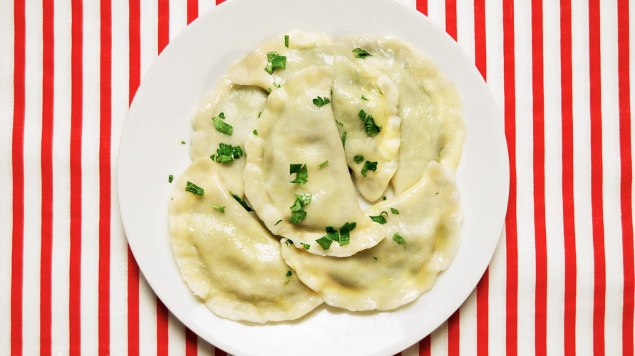 Pierogi ze szpinakiem